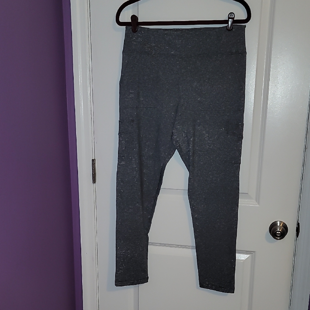 PINK Victoria's Secret Charcoal Leggings Sz:XL NWT